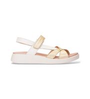 wonders para mujer c-6552 sandalias cruzadas multicolor dorado 36 piel plano velcro casual