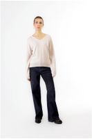 jersey basico cuello v ivory