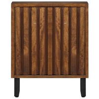 mesita de noche - mesilla madera maciza de mango 40x30x50 cm mc4728
