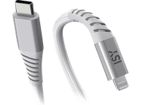cable usb-c a lightning -isy icn-5000-wt-cl de lightning 2 m 12w blanco