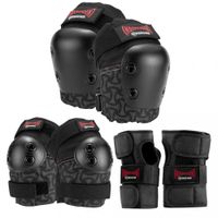 187 x independent killer pads - jr six pack set - black - junior