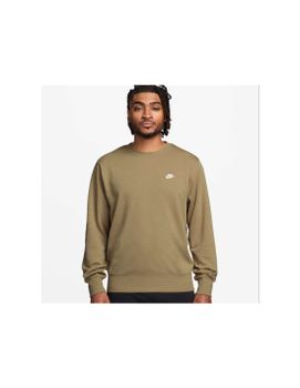Sudadera Nike Club French Terry Crew Hombre Marrón