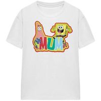 spongebob squarepants camiseta mum para mujer