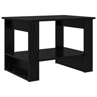 mesa de cafe - mesa de centro - mesa baja roble negro 72 x 50 x 50 cm madera de ingenieria