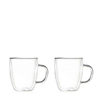 tazas de doble pared gran tamano 480ml - lote de 2