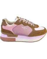 de pepe jeans pls60025 zapatillas casual de mujer marron y rosa
