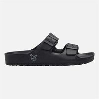 lyle  scott sandalias jobi003-001 black para hombre