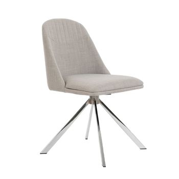 Silla comedor giratoria acero