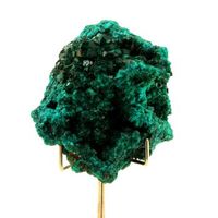 dioptasa - piedra natural del congo mindouli - cristal verde esmeralda poderoso sanador  5420 ct - certificado de autenticidad incluido  65 x 52