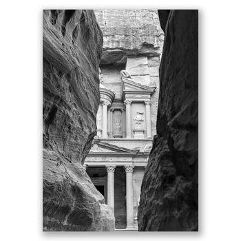 Impresión en lienzo - el tesoro de petra - cm. 80x100