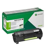 lexmark 56f2000 black original standard capacity return program toner cartridge