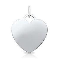 colgante de acero inoxidable en forma de corazon