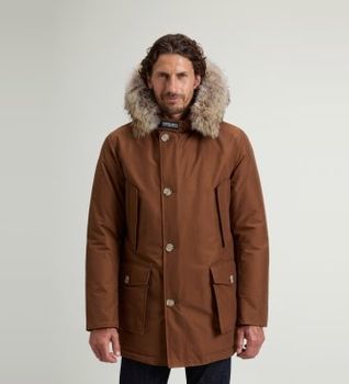 Woolrich para hombre. CFWOOU0482MBUT0001 Parka Arctic Detachable Fur bison (XL), Marrón, Casual, Poliamida