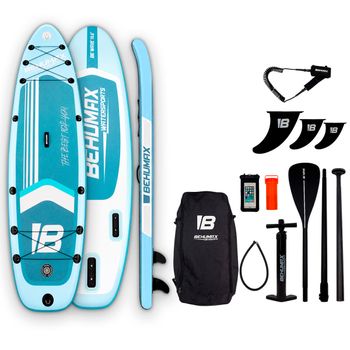 BEHUMAX - Tabla de paddle surf hinchable Be Wave Artic 10.6 con tecnología Dropstitch y doble capa de PVC, ideal para yoga y pesca