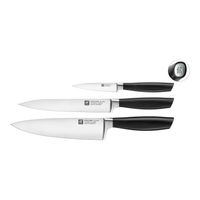 zwilling all  star juego de cuchillos 3-pzs plata