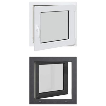 Ventana De Sótano Oscilante Y Abatible Risor 60 X 60 Cm Vidaxl