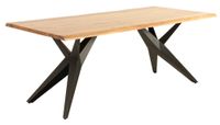 mesa de madera maciza de acacia 200x100