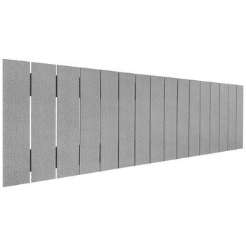 Cabecero De Madera Reciclada Dm Estilo Palet Vertical 150x46cm Camas 150/160 - Espigas Gris
