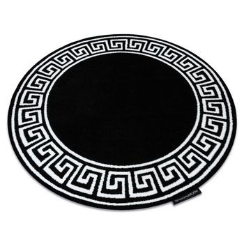 Alfombra Hampton Grecos Círculo Negro Circulo 140 Cm