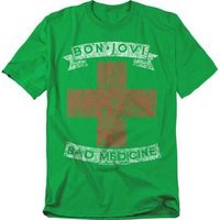 bon jovi camiseta bad medicine para hombre