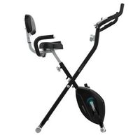 bicicleta estatica plegable drumfit x-bike neo ultra sillin confort con respaldo volante de inercia 15kg 8 niveles