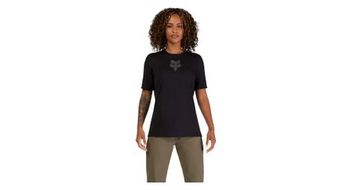 Maillot fox ranger head mujer manga corta negro
