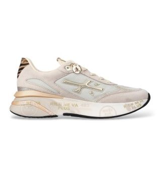 Premiata para mujer. MOERUND Zapatillas Moerund beige (38), Plano, Cordones, Casual