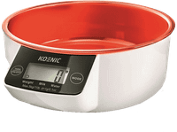 balanza de cocina - koenic kss 3220 hasta 5 kg funcion tara forma bol grisrojo