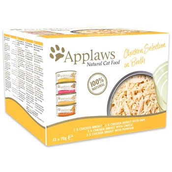 Applaws Cat Cans Mixed Multipacks 70g - Chicken Collection 48 x 70g