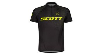 Maillot de manga corta scott rc pro junior negro amarillo fluorescente