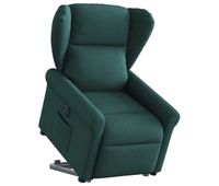 sillon electrico reclinable elevable - sillon relax de tela verde oscuro