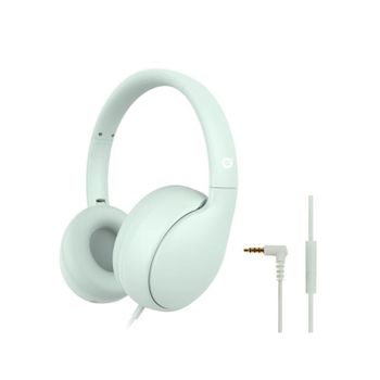 Auriculares Conceptronic PARRIS04GT con cable, micrófono in-line, plegables y verdes