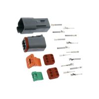 conector de cable electrico carcasa deutsch 6 pines kit gris