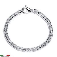 pulsera bizantina de plata 925 5mm