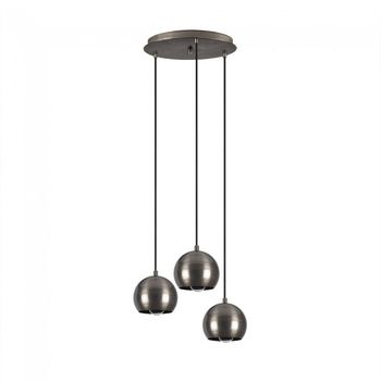 Lámpara colgante harvey 15 plata (3 luces)