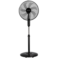 taylor swoden celeste - 7 aspas ventilador de pie potente 3 velocidades 50w ventiladores altura regulable oscilante rejilla de seguridad base estable negro 43x40x120cm