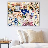 pintura decorativa lienzo 61112431470100 multicolor 70x100 cm