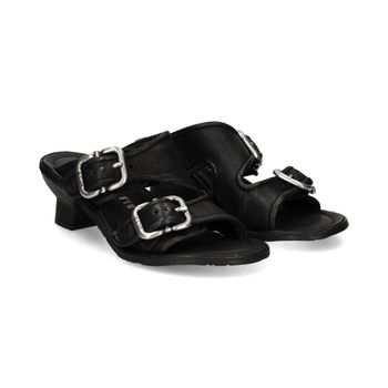 A.s.98 Sandalias Con Tacón Mujer - Negro Talla 40