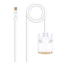 nanocable cable conversor mini displayport a dvi blanco 5m