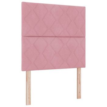 Cabecero，panel De Cabecero Led Rosa 90 Cm Terciopelo