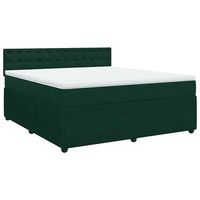cama tapizada 200x180x1005 cm tejido - verde