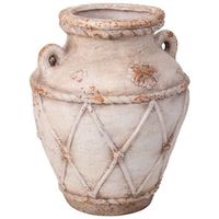 jarron decorativo color piedra 35x35x44h cm
