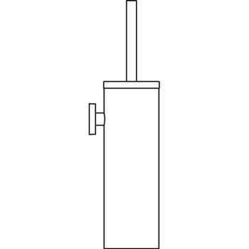 Juego De Escobilla Ideal Standard Iom Para Montaje En Pared, Acero Inoxidable Cepillado, A9128my