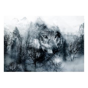 Papel Pintado 3d - Mountain Predator (black And White) (150x105 Cm)
