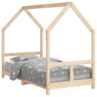 estructura de cama para ninos madera maciza de pino 80x160 cm