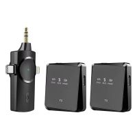 vimai ap009 microfono lavalier inalambrico de 24ghz usb-cip receptor 3-en-1 microfono con cancelacion de ruido 26 hora