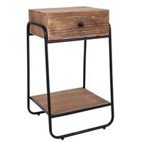 mesita de madera marron 435x32x73