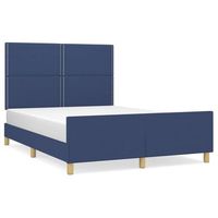 cama matrimonial  cama para adultos  estructura de cama con cabecero tela gris taupe azul 140x200 cm