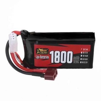 Batería LiPo ZOP Power 7.4V 1800mAh 120C 2S con conector T para coche RC