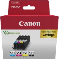 cartucho de tinta original canon cli-551 bkcmy pack 4 unidades